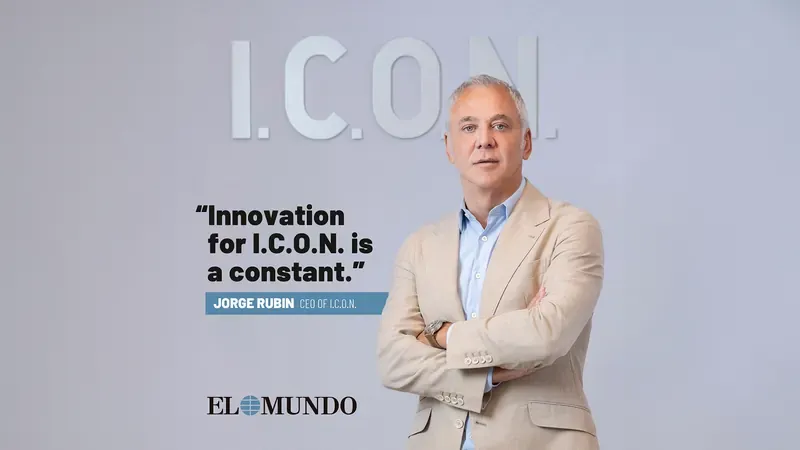 Jorge Rubín beneath the I.C.O.N. logo, El Mundo interview