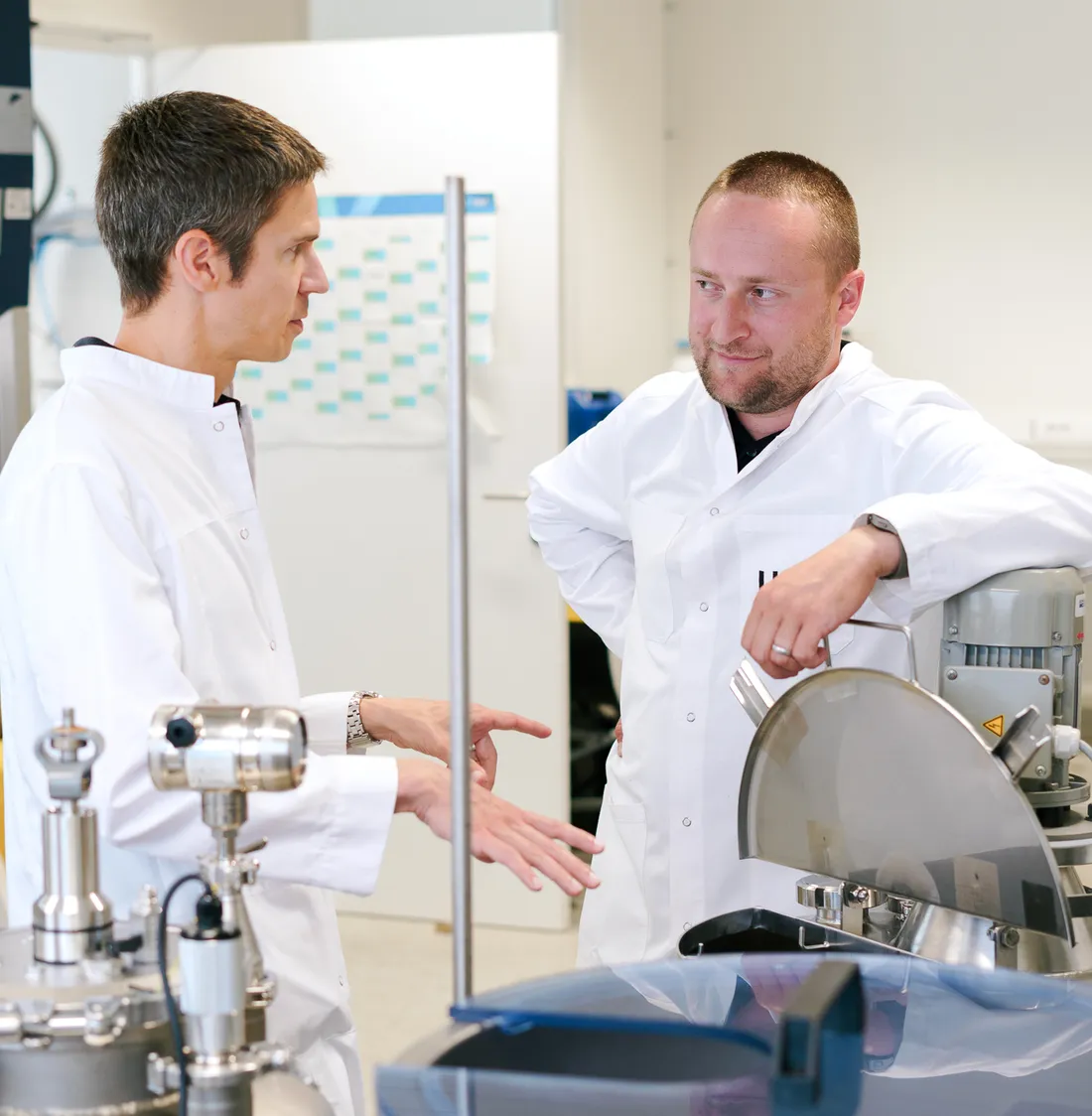 Two YUN scientists in the formulation laboratory